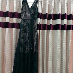 Madame black maxi dress size M